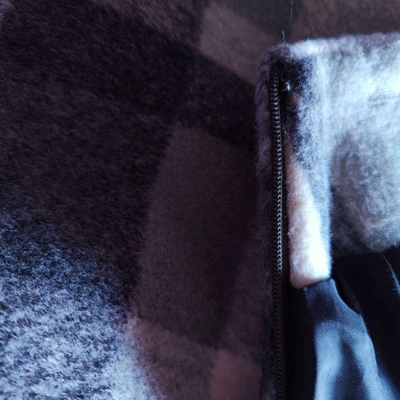 Wool Blend Plaid Winter Miniskirt XS/S - Picture 4 of 7